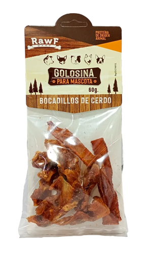 Snack Deshidratado Bocados de Cerdo x 5 und