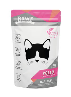 B.A.R.F Gato Pollo x 200g