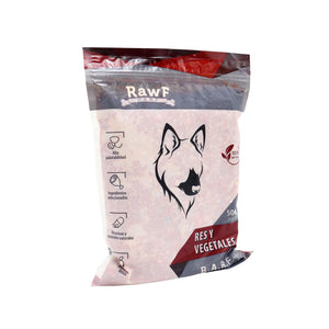 B.A.R.F Perro Res y Vegetales x 500g