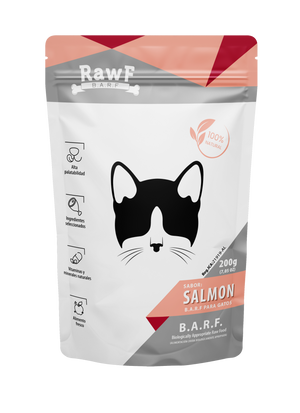 B.A.R.F Gato Salmón x 200g